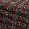 1 Yard Rifle Green, Windsor Wine, and Raven Loopy Striped Wool Knit